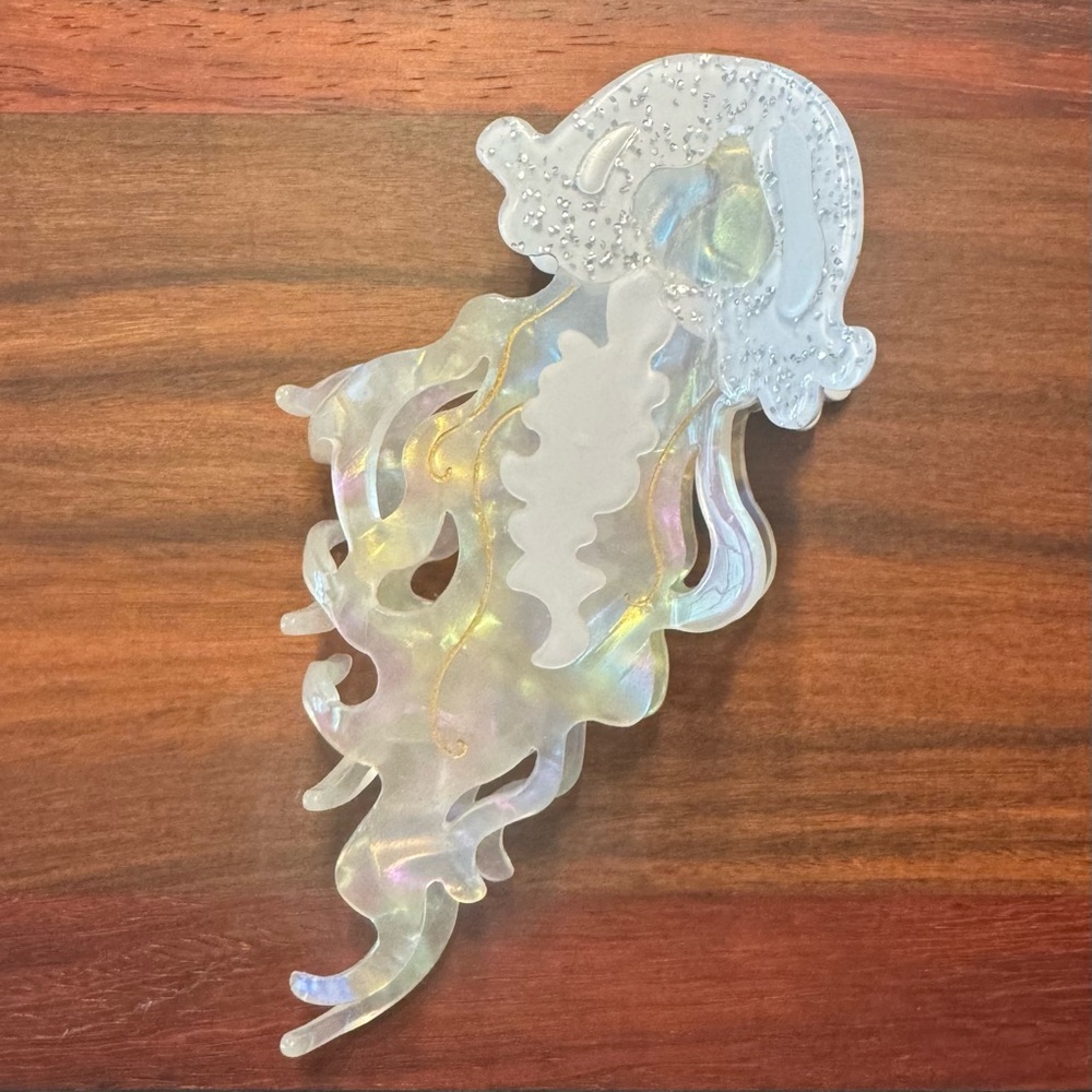 NEW Iridescent Jellyfish Hair Clip